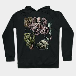 Octopus & Seaweed: Elegance of the Depths Hoodie